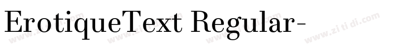 ErotiqueText Regular字体转换